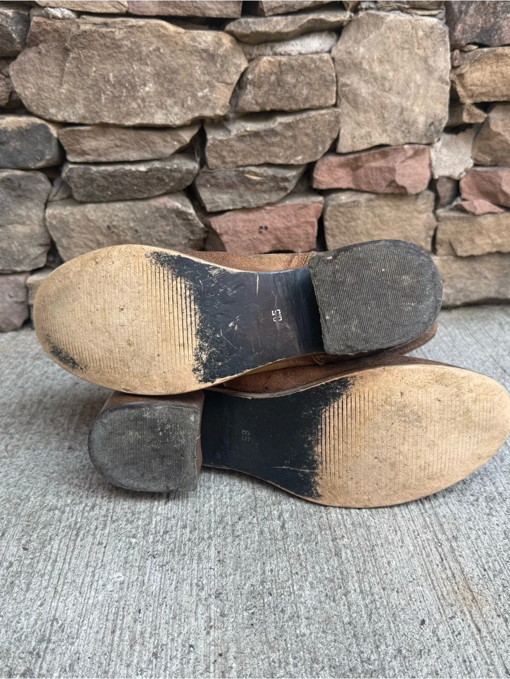Diba True Women's Rustic Brown Leather Ankle Booties